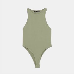 ZARA Sage Green Bodysuit